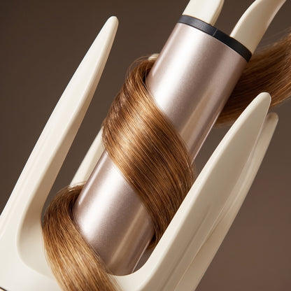 Automatic Hair Curler & Waver | No-Damage Tourmaline Ceramic | 4 Heat Settings | Pink/Purple